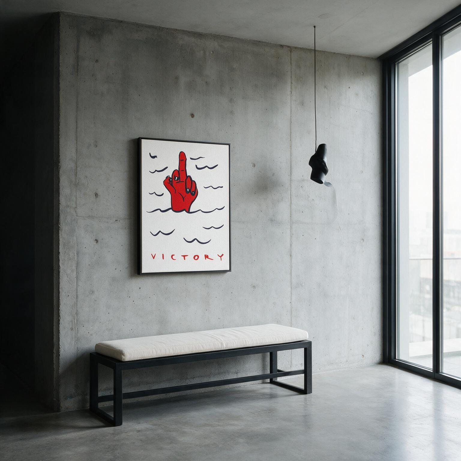 "Victory" Framed Canvas