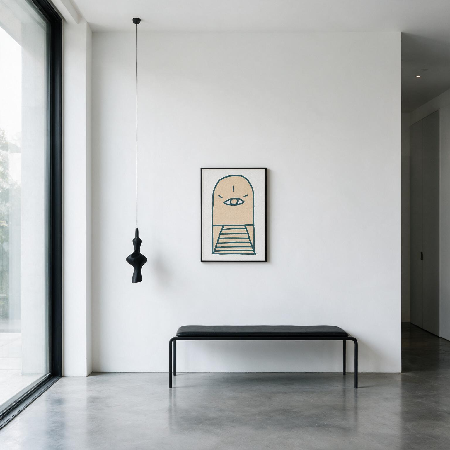 "El umbral"  Framed Canvas
