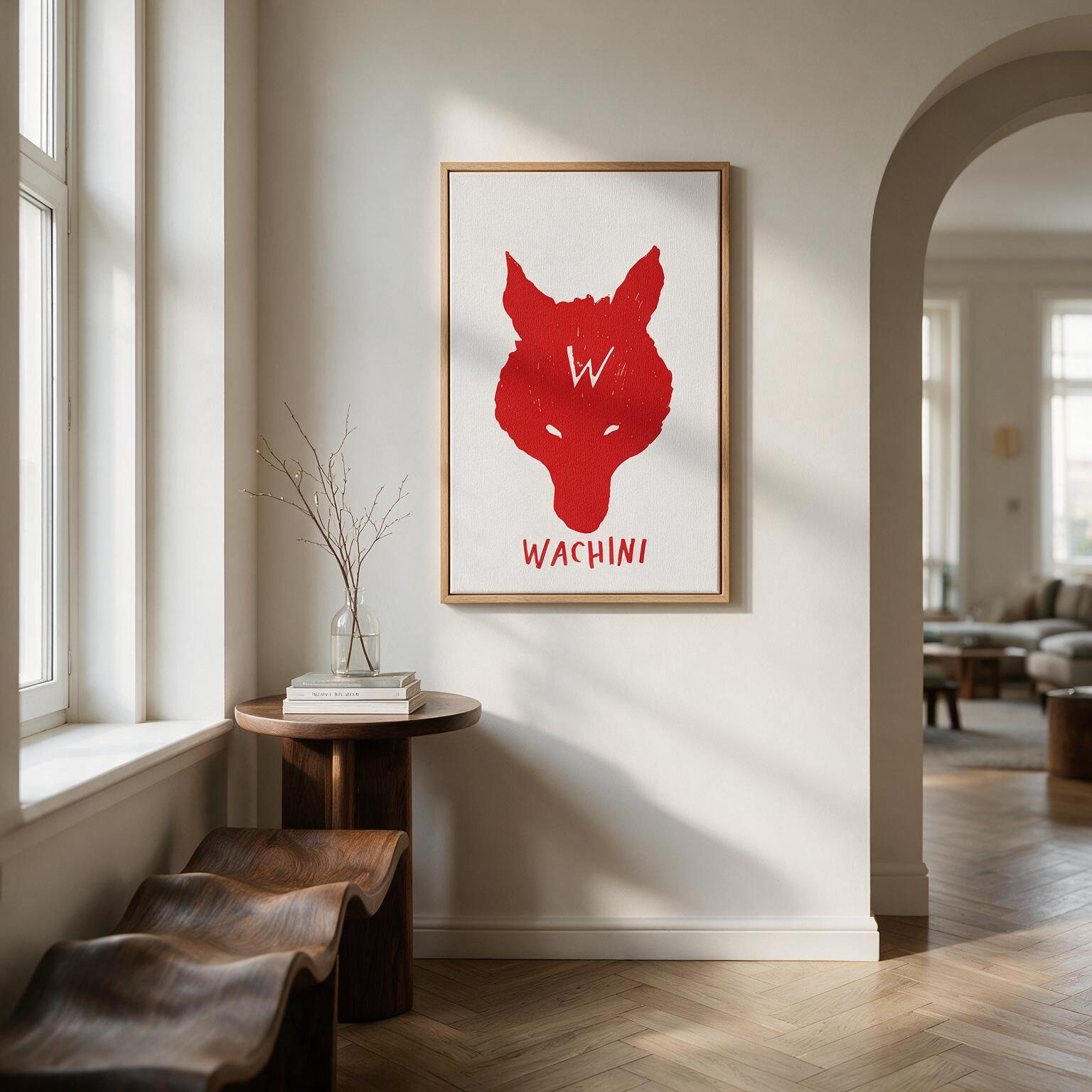 "Wachini"  Framed Canvas