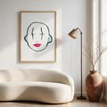 "Pierrot" Framed Canvas