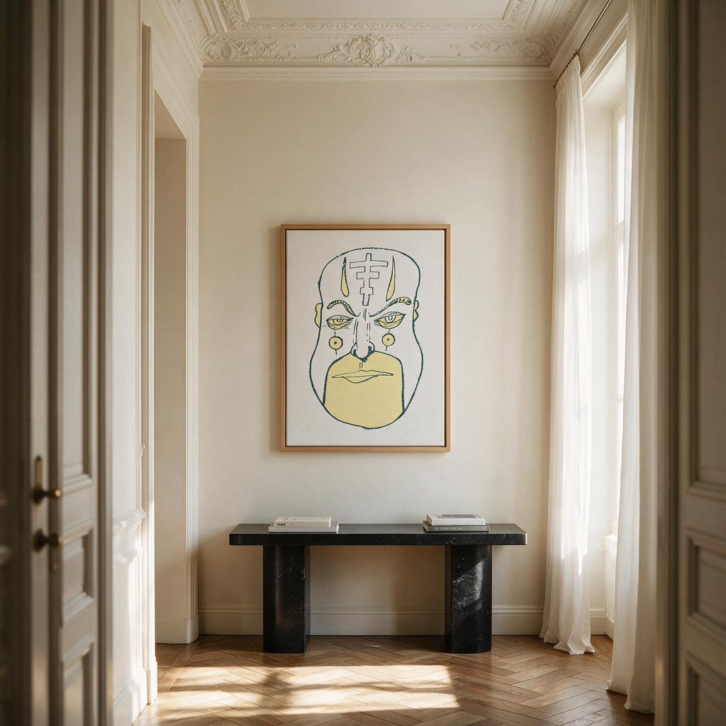 " El ícono"  Framed Canvas