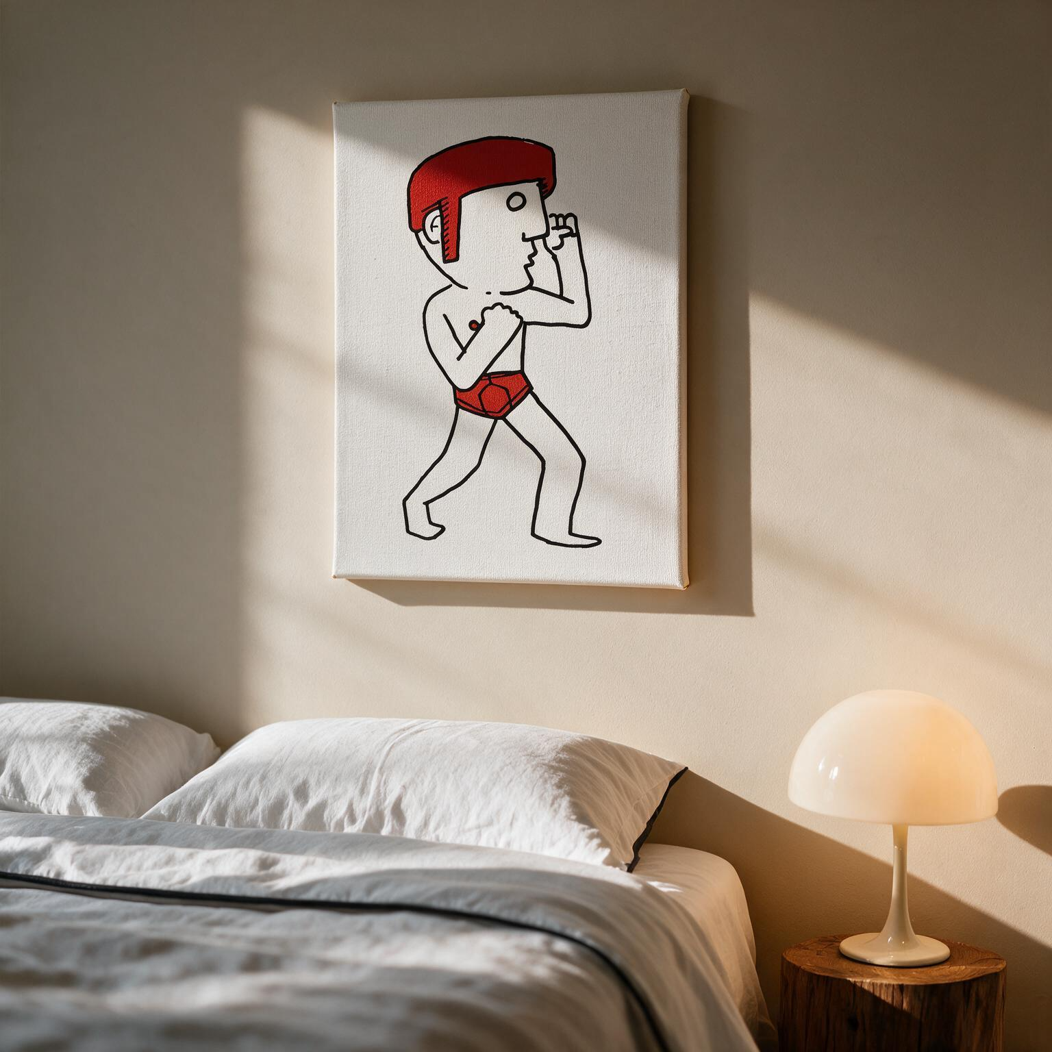 "El boxeador" Canvas
