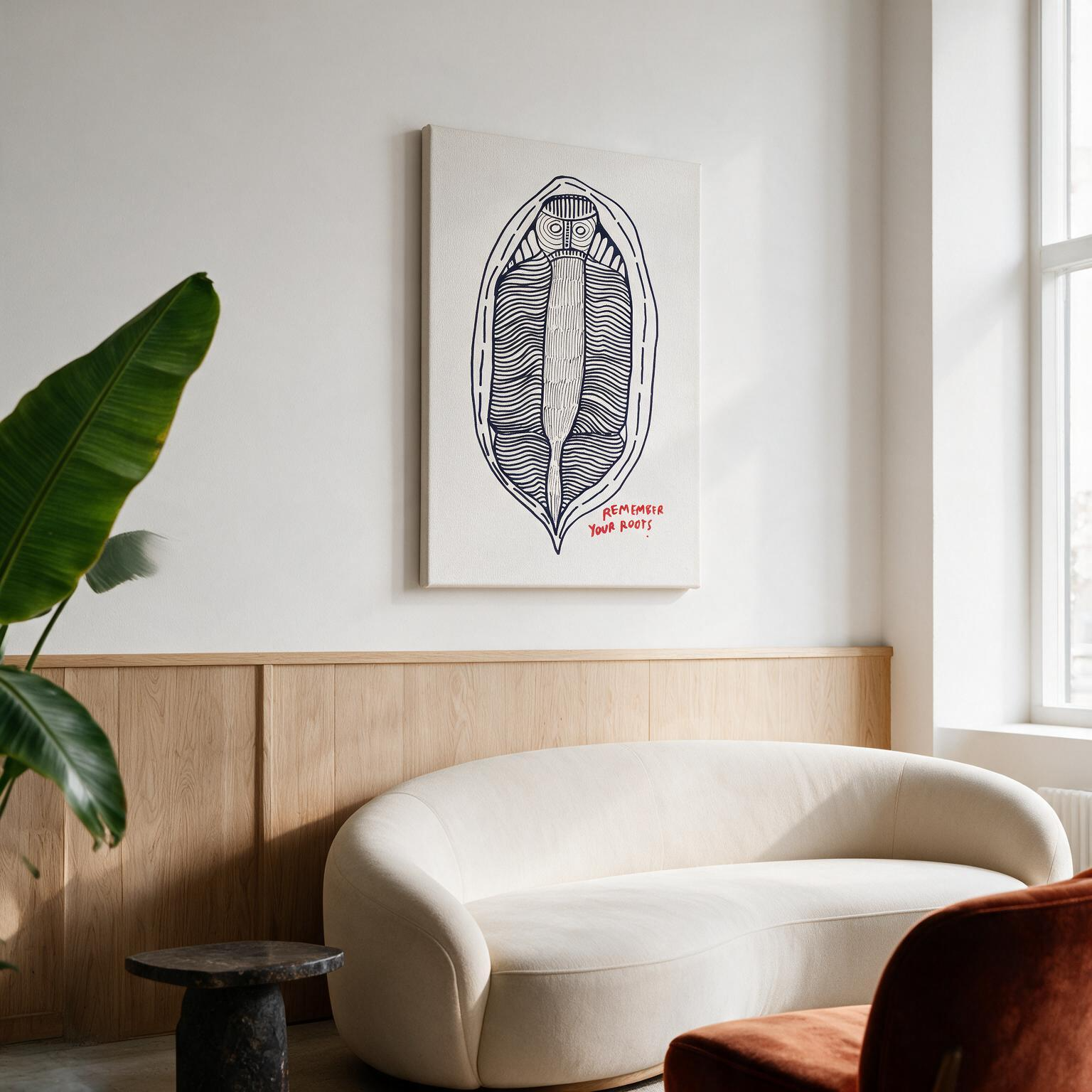 "Remember your roots" Canvas