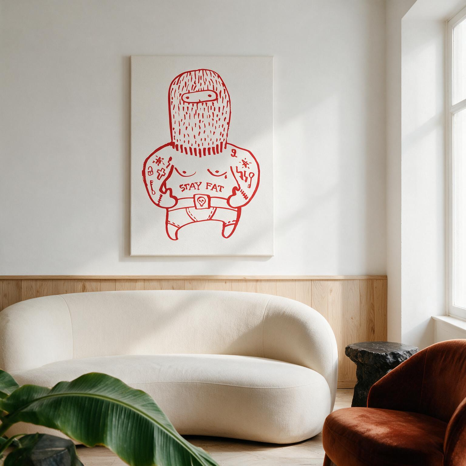 "Stay fat" Canvas