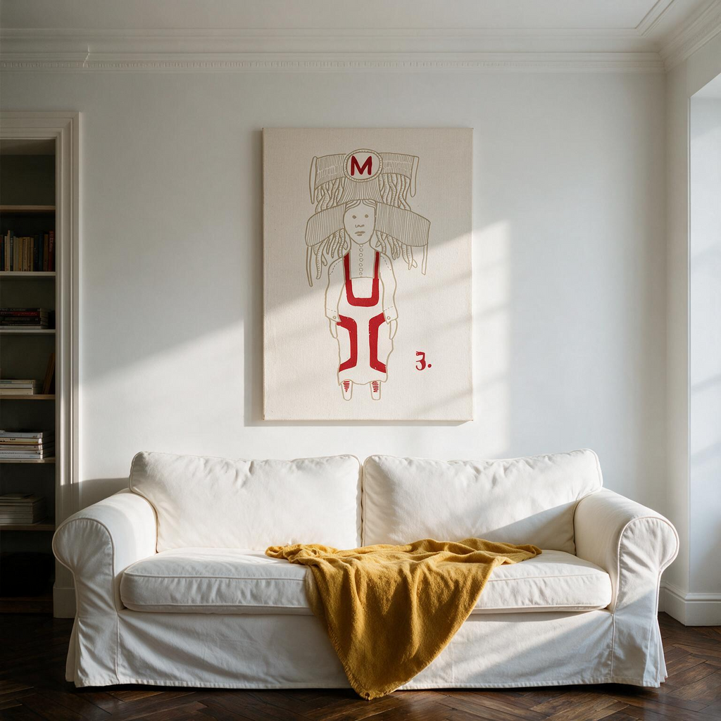 "M"  Canvas