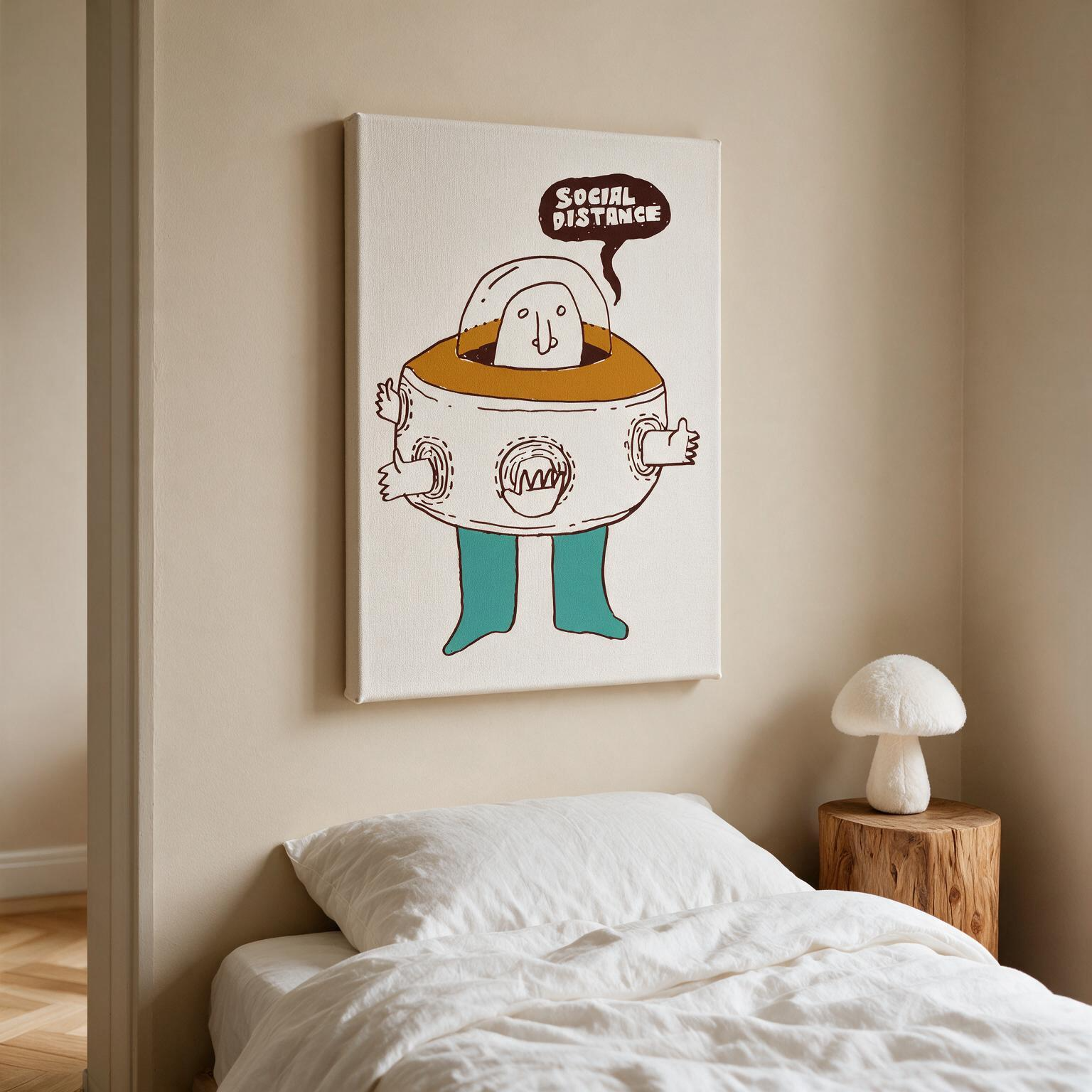 "Social distance" Canvas
