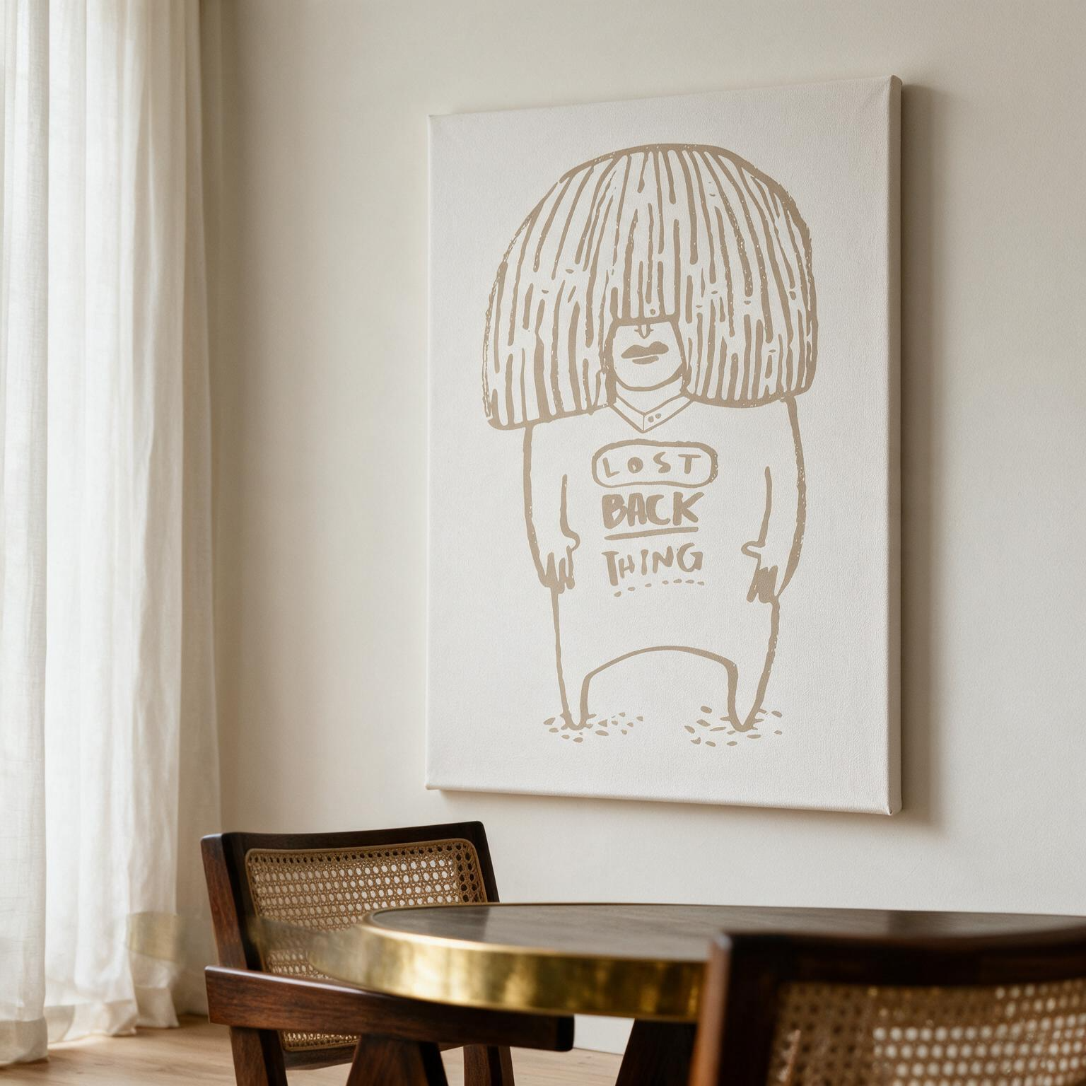 "Lost back thing" Canvas