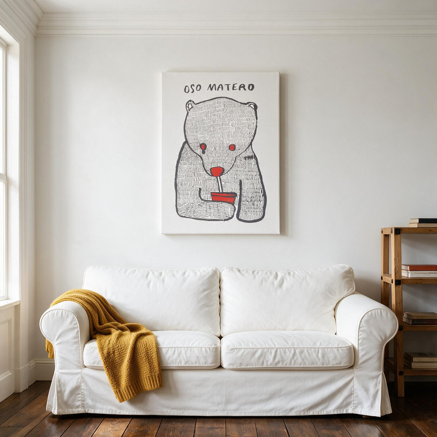 "Oso matero" Canvas