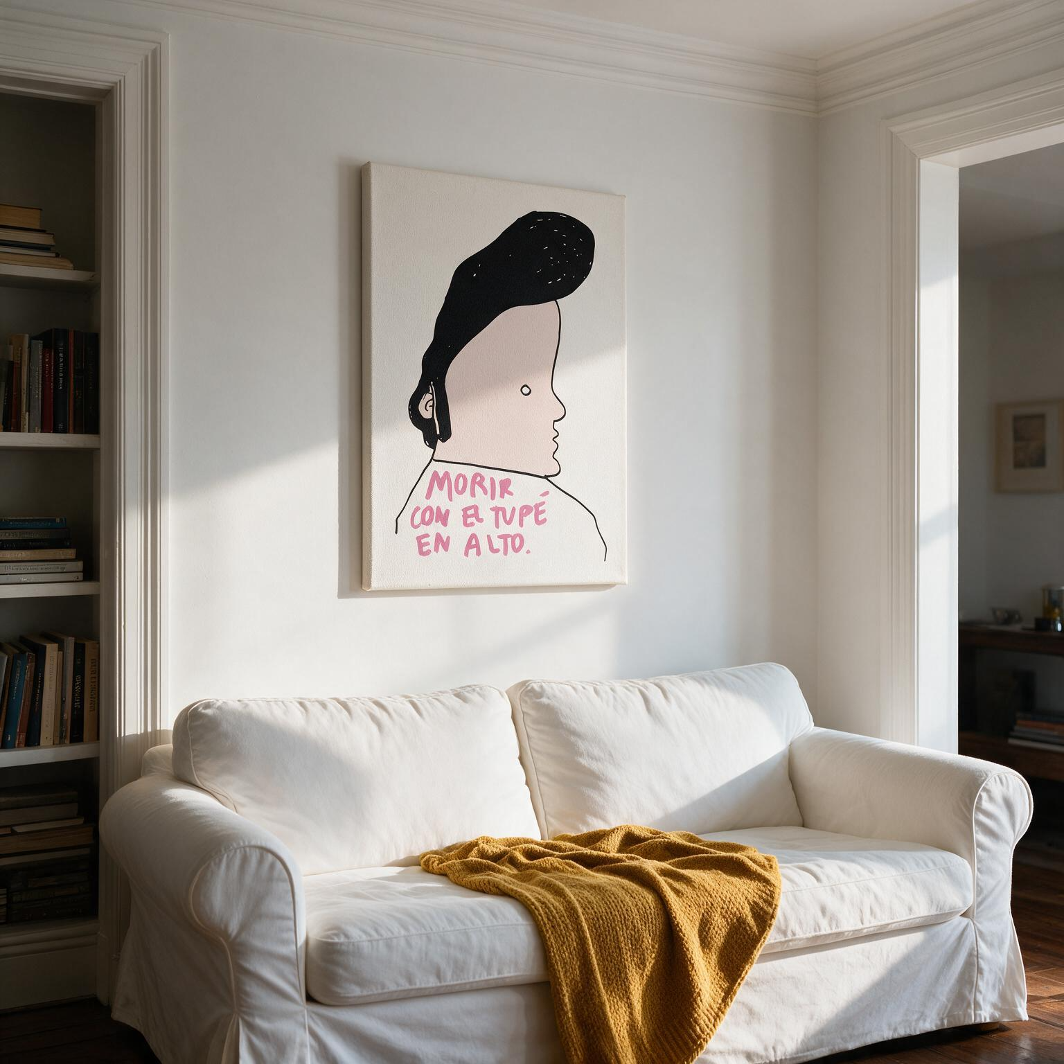 "Morir con el tupé en alto" Canvas