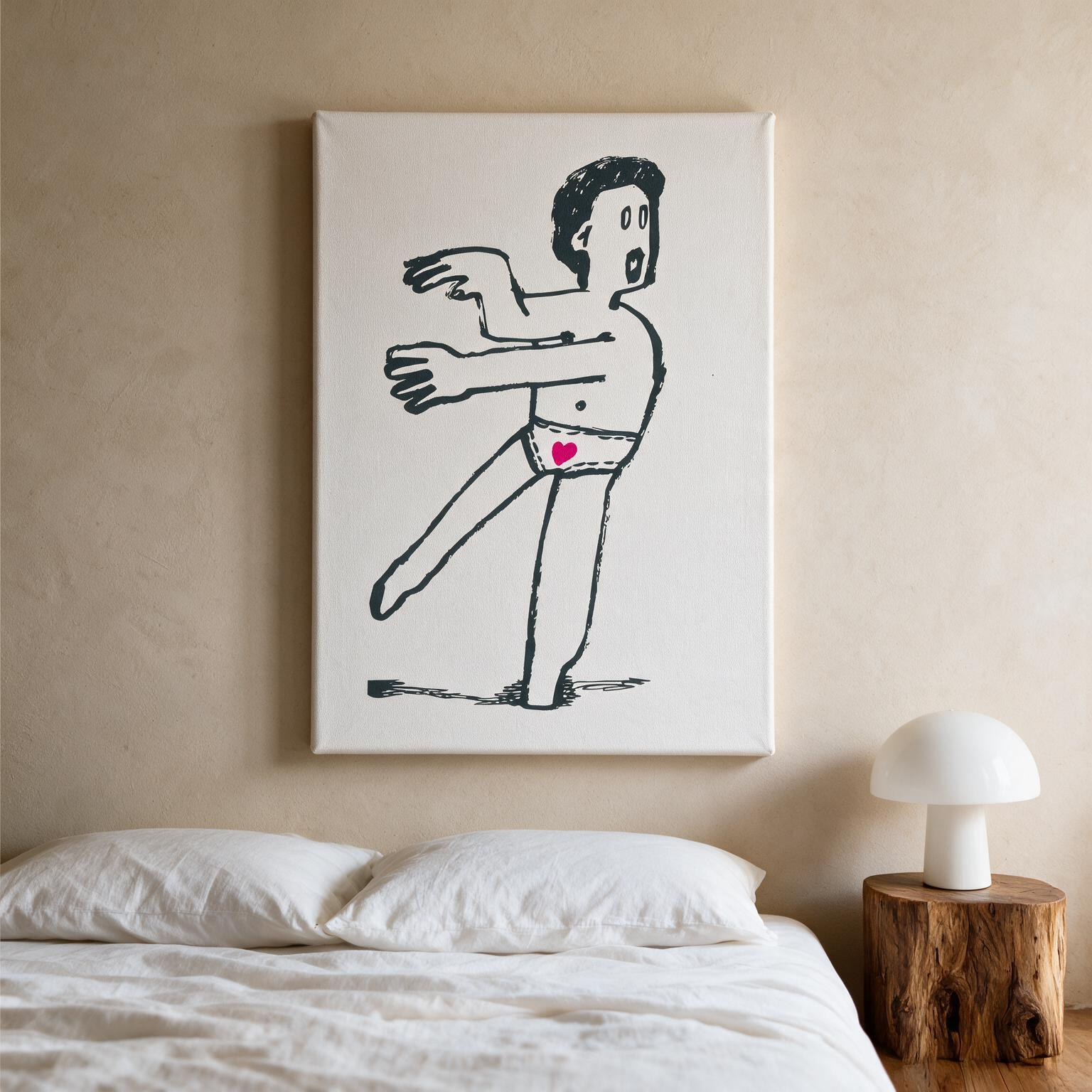 " Zombie in love"  Canvas