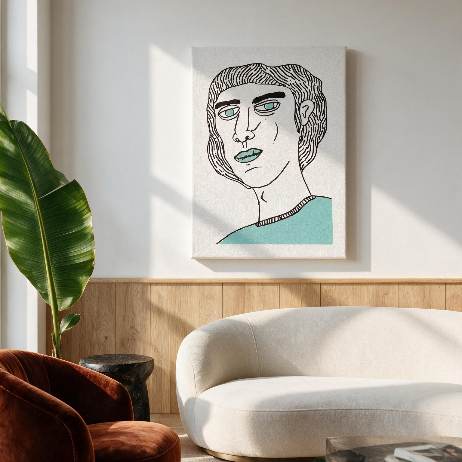 "Ojos de menta" Canvas