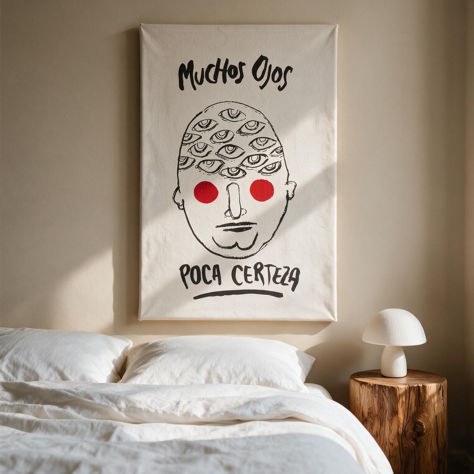 "Muchos ojos, poca certeza" Canvas