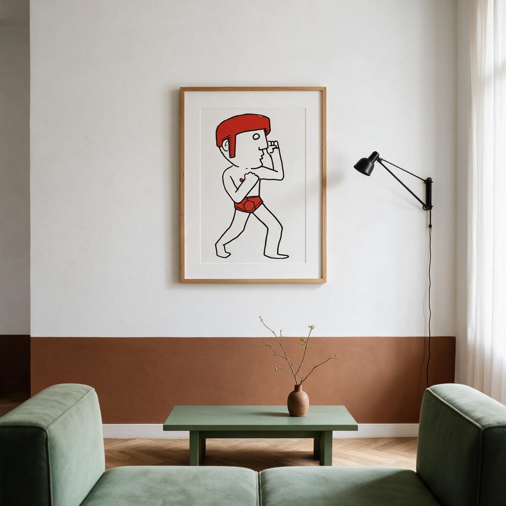 "El boxeador" Classic Semi-Glossy Paper Poster