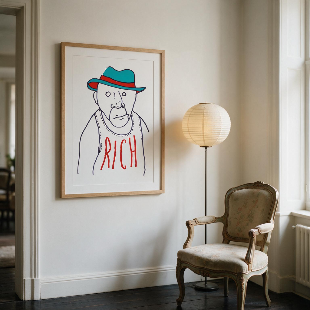 "Rich" Classic Semi-Glossy Paper Poster
