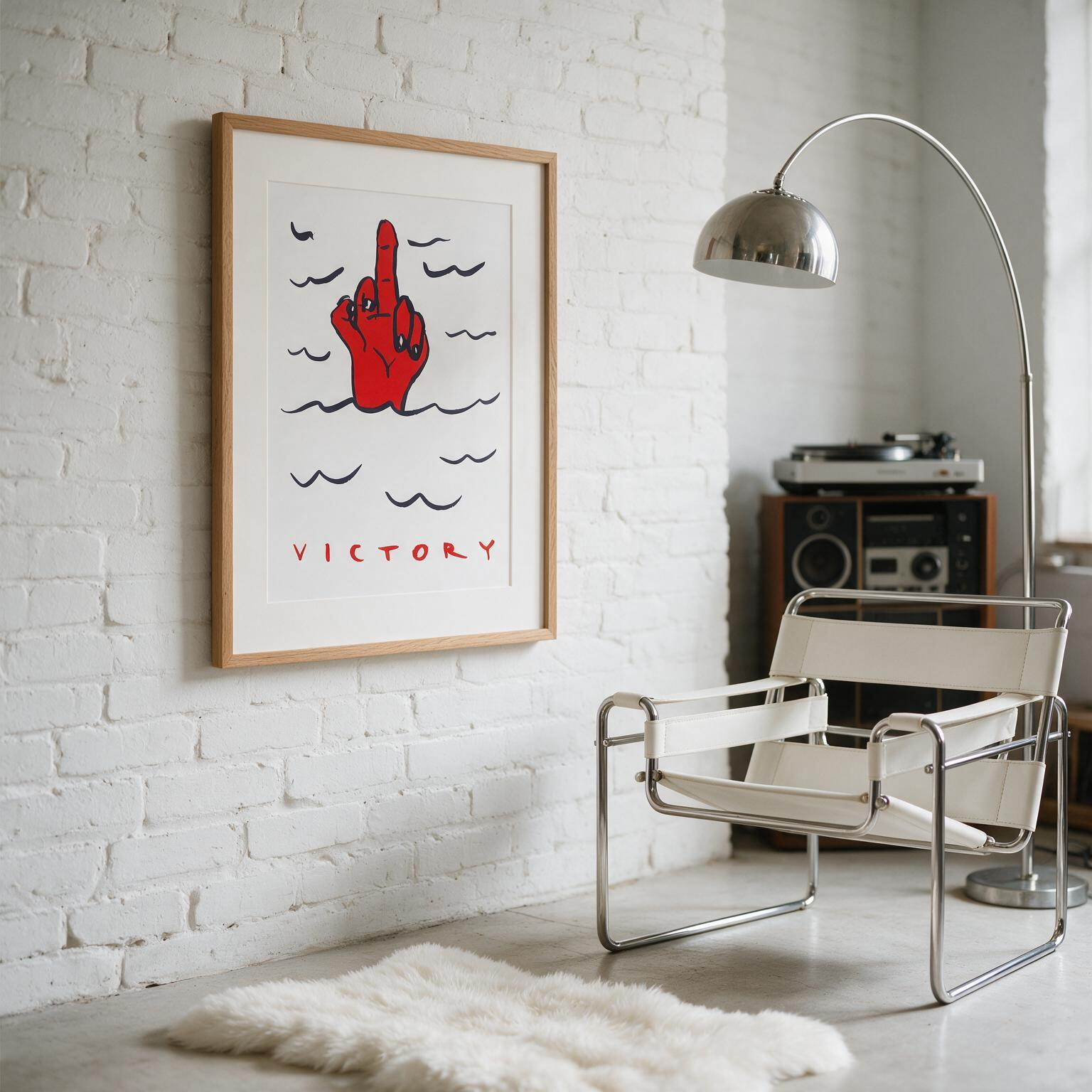 "Victory" Classic Semi-Glossy Paper Poster