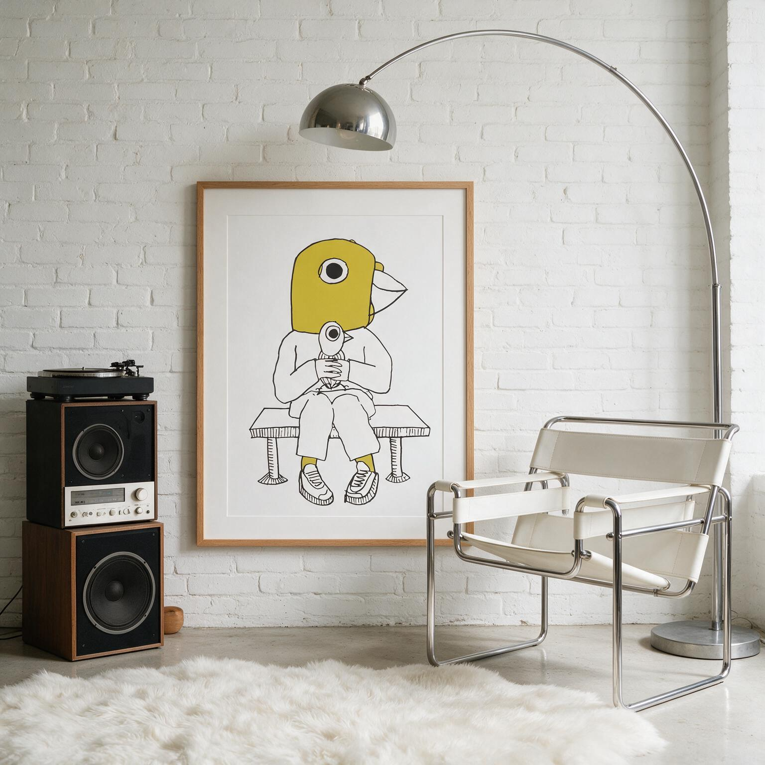 "El pajarero" Classic Semi-Glossy Paper Poster