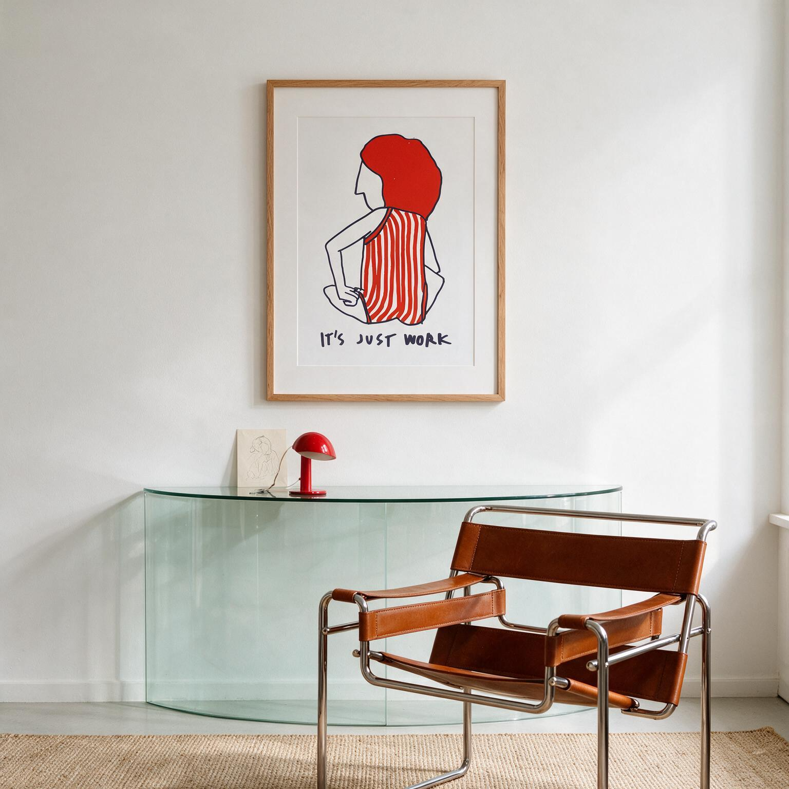 "Is just work" Classic Semi-Glossy Paper Poster