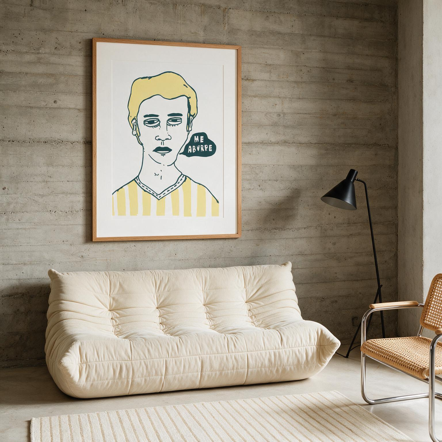 "Me aburre"  Classic Semi-Glossy Paper Poster
