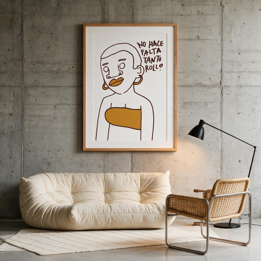 "No hace falta tanto rollo" Classic Semi-Glossy Paper Poster