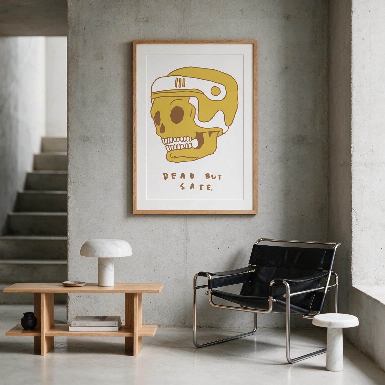 "Dead but safe" Classic Semi-Glossy Paper Poster