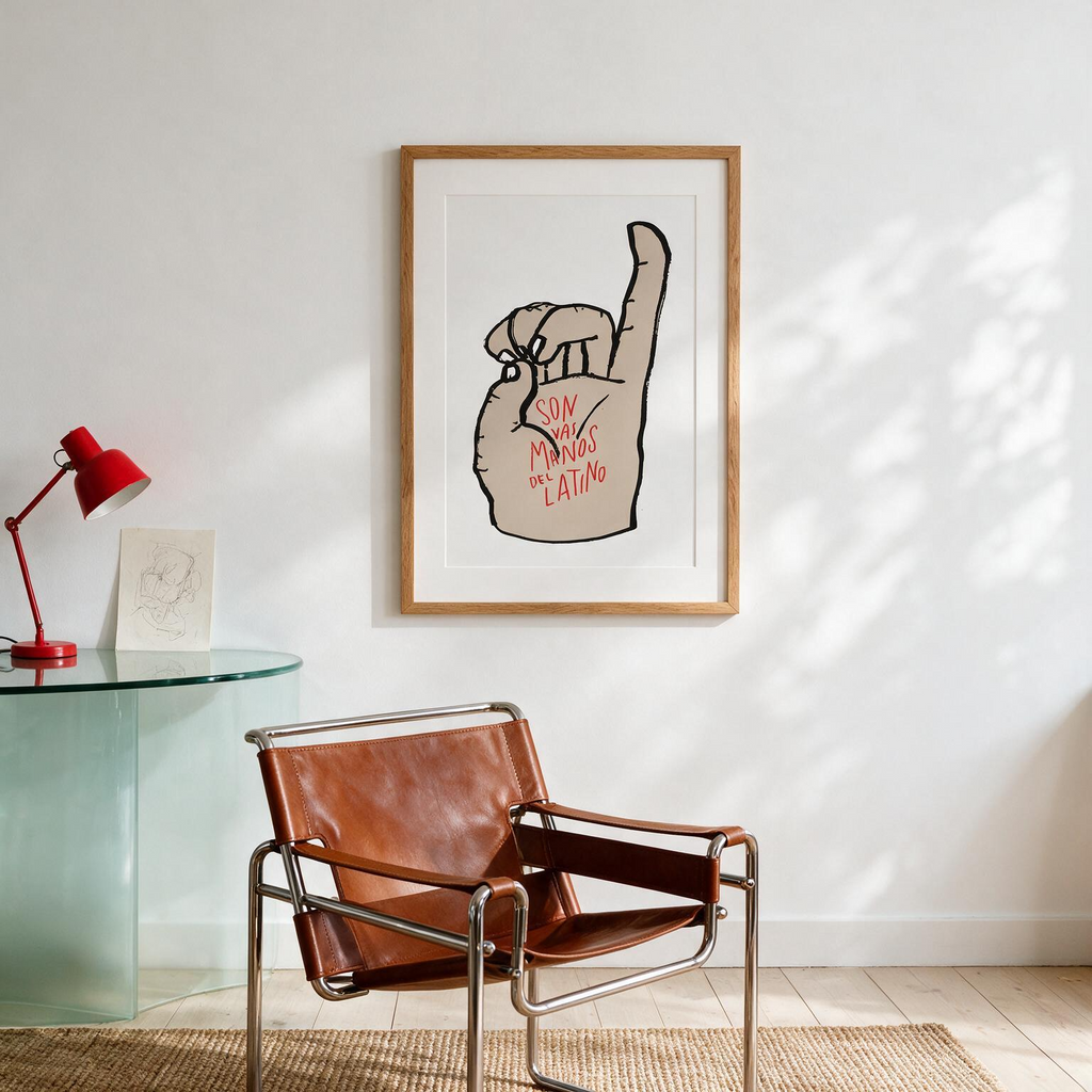 "Son las manos del latino"  Classic Semi-Glossy Paper Poster